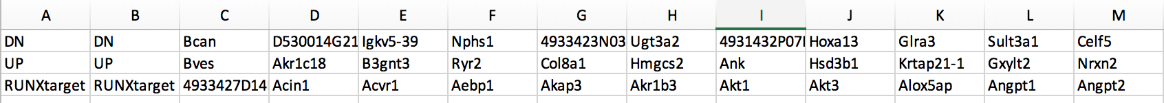 Figure 20 - example of gmt file